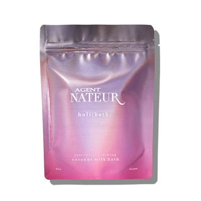Buy Agent Nateur holi (bath) rose infused calming coconut milk bath 250g at One Fine Secret. Official Stockist. Natural & Organic Skincare Clean Beauty Store in Melbourne, Australia.