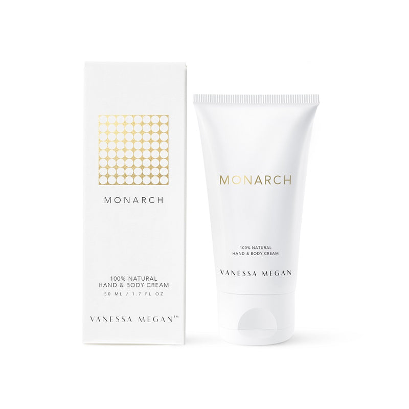 Buy Vanessa Megan 100% Natural Hand & Body Cream 50ml - Monarch at One Fine Secret. Official Stockist. Natural & Organic Skincare Clean Beauty Store in Melbourne, Australia.