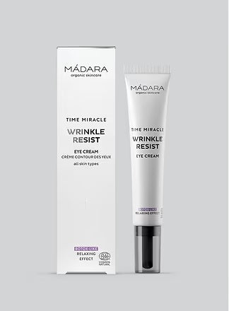 Buy Madara Time Miracle Wrinkle Resist Eye Cream 20ml at One Fine Secret. Official Stockist. Natural & Organic Eye Cream. Clean Beauty Melbourne