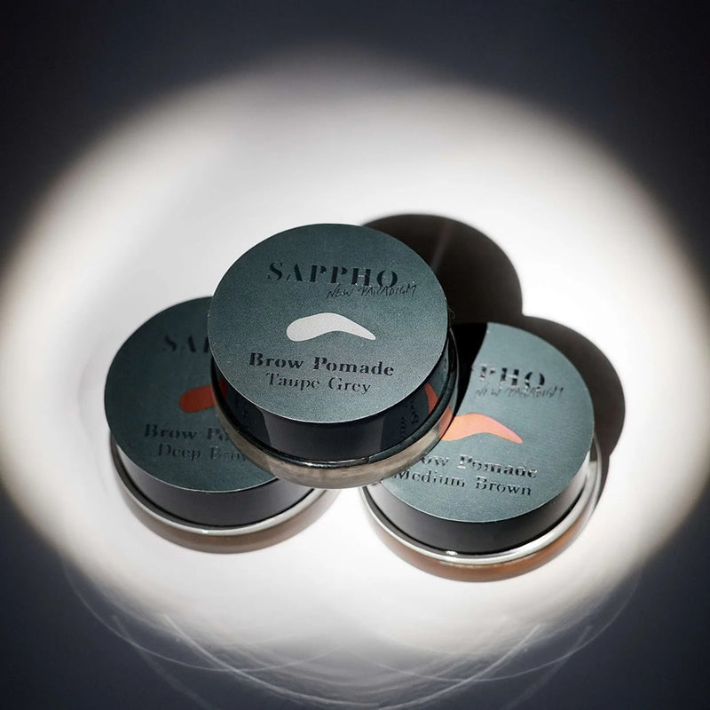 Sappho New Paradigm Brow Pomades in 3 shades are now available at One Fine Secret. Official Stockist. Natural & Organic Makeup Clean Beauty Store in Melbourne, Australia.