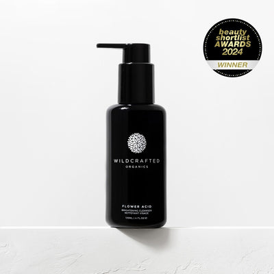 Buy Wildcrafted Organics Flower Acid Brightening Cleanser 120ml at One Fine Secret. Natural & Organic Skincare Clean Beauty Store in Melbourne, Australia.