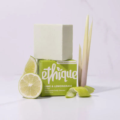 Buy Ethique Lime & Lemongrass Solid Cream Body Cleanser 105g at One Fine Secret. Natural & Organic Skincare Makeup. Clean Beauty Store in Melbourne, Australia.