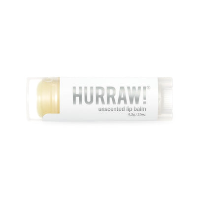 Premium raw organic lip balm. Hurraw! Unscented Lip Balm 4.3g - One Fine Secret