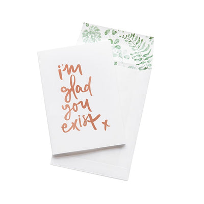 Emma Kate Co. Greeting Card - I'm Glad You Exist. Clean Beauty Store One Fine Secret