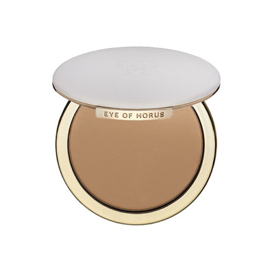 Buy Eye of Horus Pressed Powder in Medium/Yellow colour at One Fine Secret Clean Beauty.