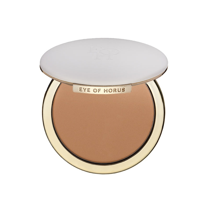 Buy Eye of Horus Pressed Powder in Medium/Warm colour at One Fine Secret Clean Beauty.
