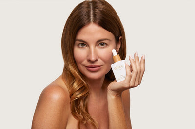 Buy Agent Nateur holi (sun) dewy tinted skin drops SPF50 in ALMOND - light to medium complexions at One Fine Secret. Official Stockist in Melbourne, Australia.