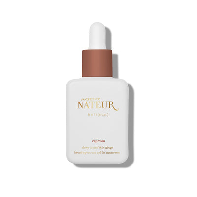 Buy Agent Nateur holi (sun) dewy tinted skin drops SPF50 in ESPRESSO - deep to very deep complexions at One Fine Secret. Official Stockist in Melbourne, Australia.