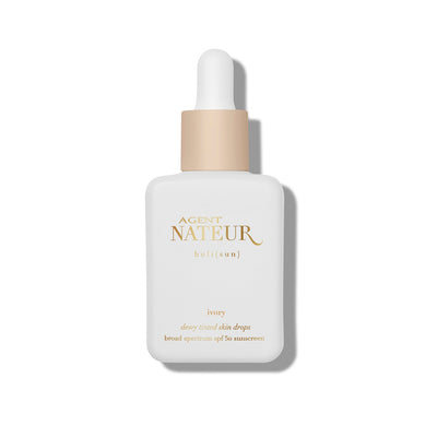 Buy Agent Nateur holi (sun) dewy tinted skin drops SPF50 in IVORY - very light to light complexions at One Fine Secret. Official Stockist in Melbourne, Australia.