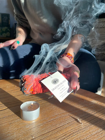Buy Anima Mundi Dragon's Blood Smoke Cleansing at One Fine Secret Clean Beauty.