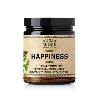 Anima Mundi Herbal Supplement. Buy Anima Mundi Happiness Herbal Coffee Powder at One Fine Secret. Official Australian Stockist. Clean Beauty Melbourne.