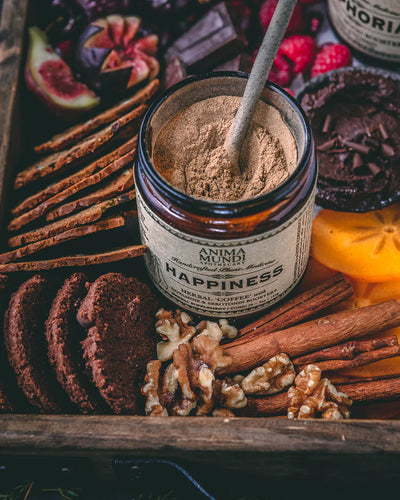 Anima Mundi Herbal Supplement. Buy Anima Mundi Happiness Herbal Coffee Powder at One Fine Secret. Official Australian Stockist. Clean Beauty Melbourne.