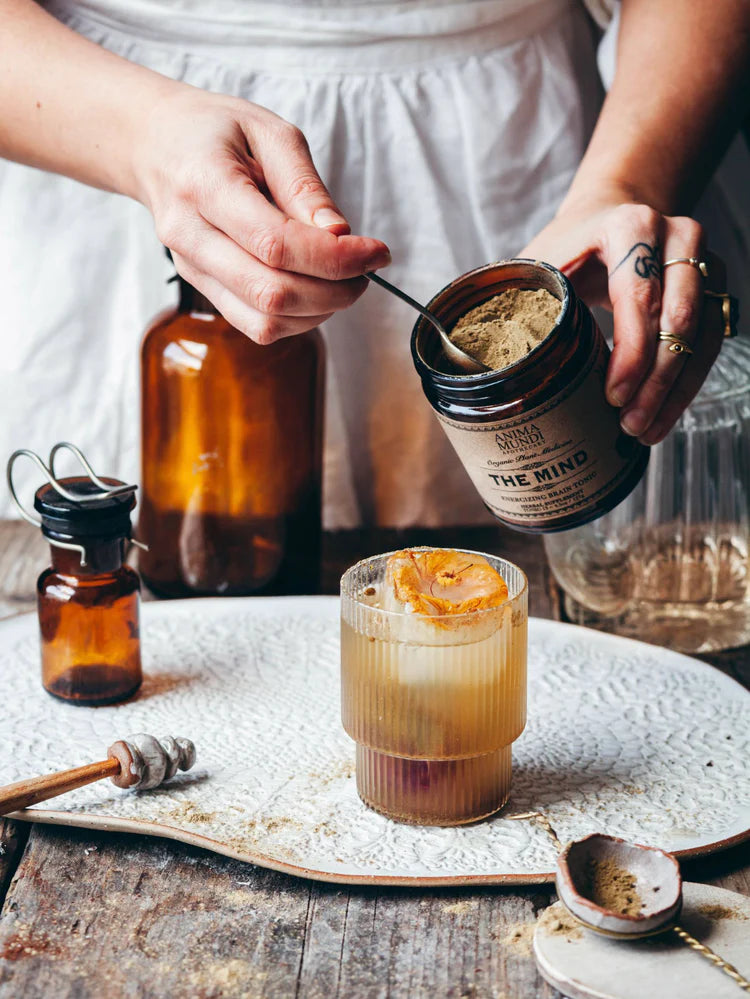 Anima Mundi Herbal Supplement. Buy Anima Mundi The Mind Adaptogenic Brain Tonic Powder at One Fine Secret. Official Australian Stockist. Clean Beauty Melbourne.
