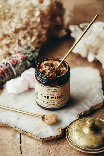 Anima Mundi Herbal Supplement. Buy Anima Mundi The Mind Adaptogenic Brain Tonic Powder at One Fine Secret. Official Australian Stockist. Clean Beauty Melbourne.