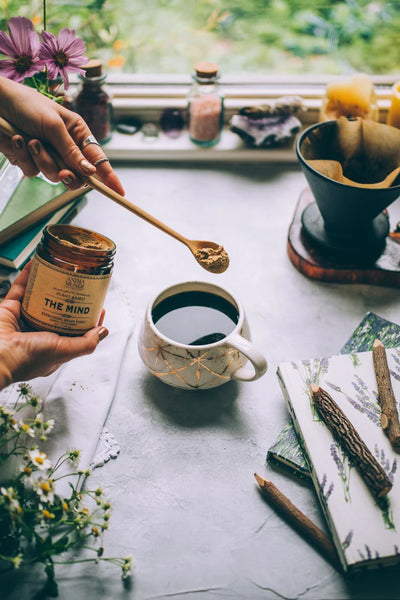 Anima Mundi Herbal Supplement. Buy Anima Mundi The Mind Adaptogenic Brain Tonic Powder at One Fine Secret. Official Australian Stockist. Clean Beauty Melbourne.