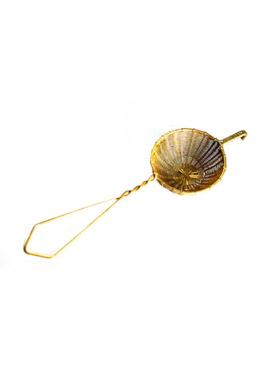 Buy Anima Mundi Woven Brass Small Tea Strainer at One Fine Secret Clean Beauty.