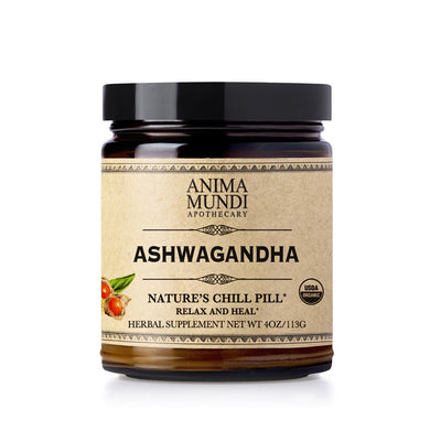 Anima Mundi Apothecary Herbals. Buy Anima Mundi Ashwagandha Nature's Chill Pill Powder 113g at One Fine Secret. Official Australian Stockist. Clean Beauty Store in Melbourne.