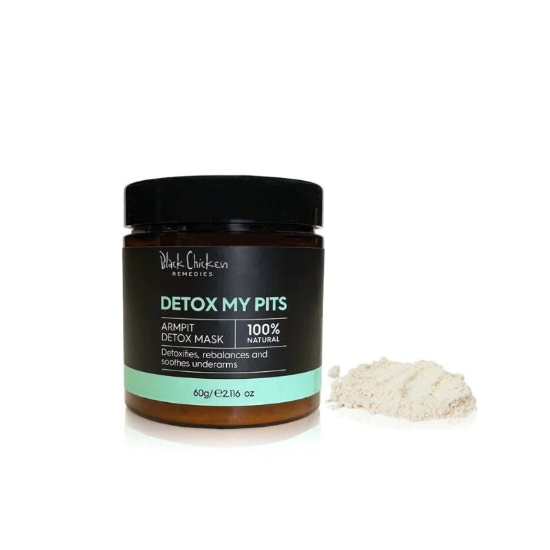 Buy Black Chicken Remedies Detox My Pits Armpit Detox Mask 60g at One Fine Secret. Natural & Organic Skincare Clean Beauty Store in Melbourne, Australia.