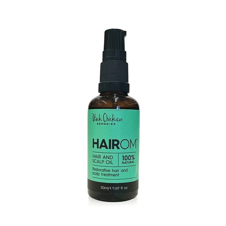 Buy Black Chicken Remedies HairOM Restorative Hair & Scalp Treatment 50ml at One Fine Secret. Natural & Organic Clean Beauty Store in Melbourne, Australia.