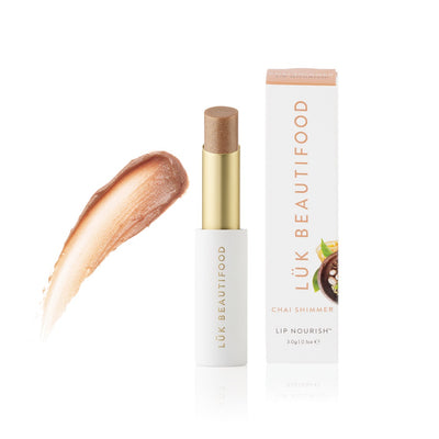 Buy Luk Beautifood Lip Nourish Lipstick in Chai Shimmer colour at One Fine Secret. Luk Beautifood Official Australia Stockist in Melbourne.