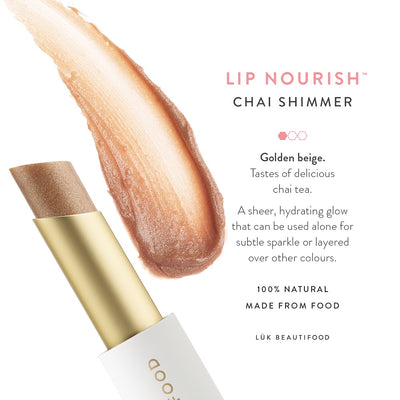 Buy Luk Beautifood Lip Nourish Lipstick in Chai Shimmer colour at One Fine Secret. Luk Beautifood Official Australia Stockist in Melbourne.