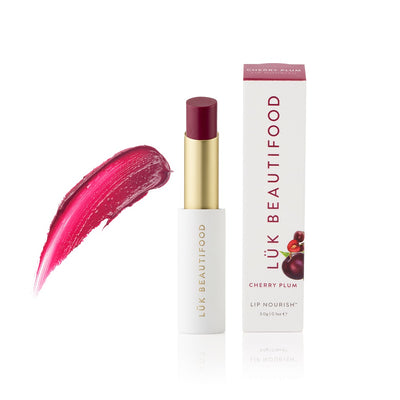 Buy Luk Beautifood Lip Nourish Lipstick in Cherry Plum colour at One Fine Secret. Luk Beautifood Official Australia Stockist in Melbourne.