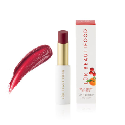 Buy Luk Beautifood Lip Nourish Lipstick in Cranberry Citrus colour at One Fine Secret. Luk Beautifood Official Australia Stockist in Melbourne.