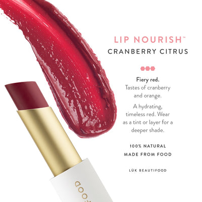 Buy Luk Beautifood Lip Nourish Lipstick in Cranberry Citrus colour at One Fine Secret. Luk Beautifood Official Australia Stockist in Melbourne.