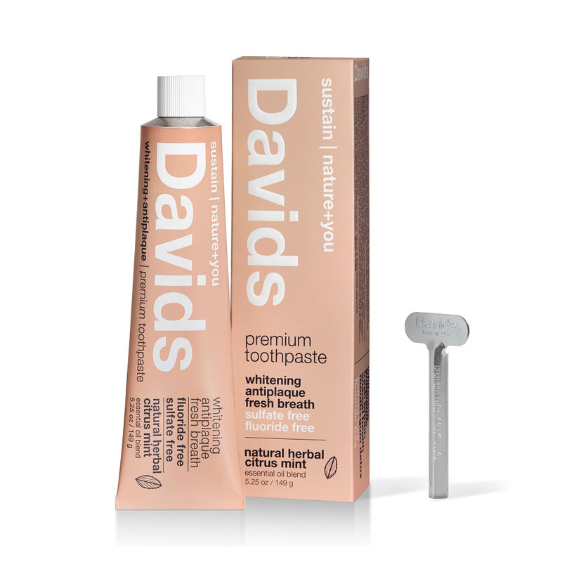 Buy Davids Natural Toothpaste Herbal Citrus Peppermint at One Fine Secret. Official Australian Stockist. Natural & Organic Clean Beauty Store in Melbourne.