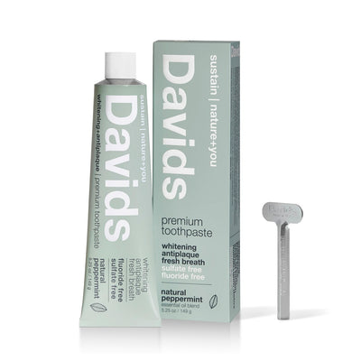 Buy Davids Natural Toothpaste in Peppermint flavour at One Fine Secret. Official Australian Stockist. Natural & Organic Clean Beauty Store in Melbourne.