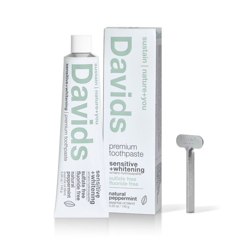 Buy Davids Sensitive+Whitening nano-Hydroxyapatite Toothpaste at One Fine Secret. Davids Natural Toothpaste Australia. Natural & Organic Clean Beauty Store in Melbourne.