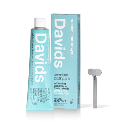 Buy Davids Natural Toothpaste Spearmint at One Fine Secret. Official Australian Stockist. Natural & Organic Clean Beauty Store in Melbourne.
