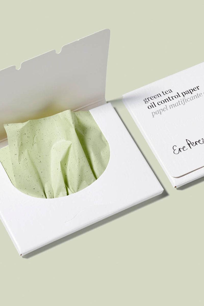 Buy Ere Perez Green Tea Oil Control Paper at One Fine Secret. Official Stockist. Natural & Organic Makeup Clean Beauty Store in Melbourne, Australia.