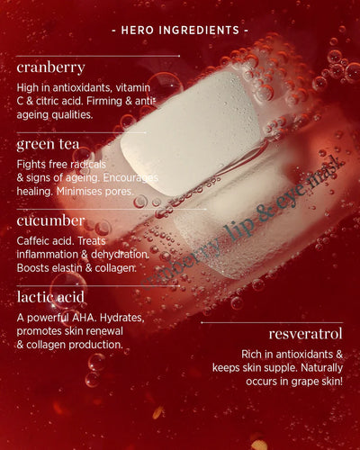 Buy Ere Perez Cranberry Lip & Eye Mask 10g at One Fine Secret Clean Beauty.