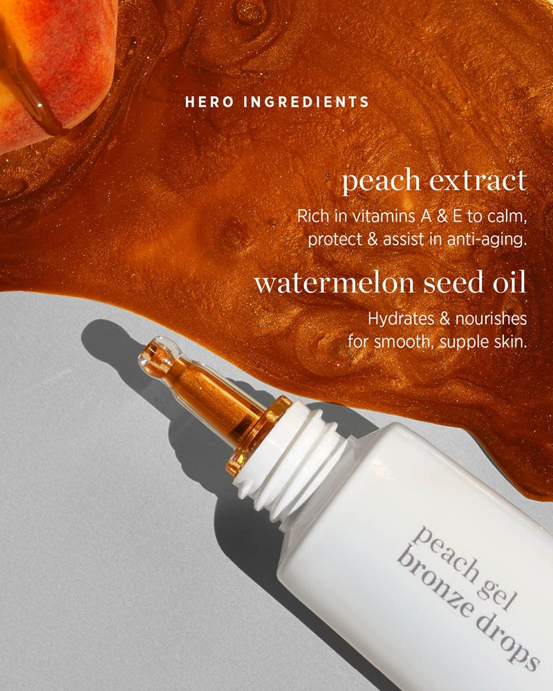 Buy Ere Perez Peach Gel Bronzing Drops 30ml - Golden Hour at One Fine Secret.