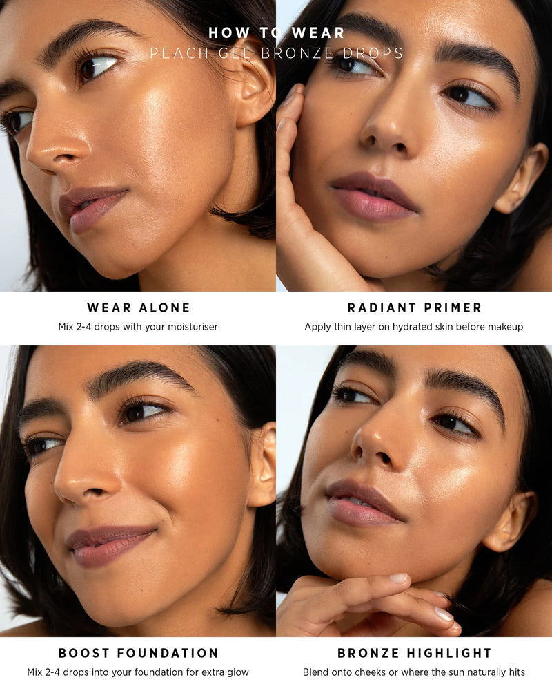 Buy Ere Perez Peach Gel Bronzing Drops 30ml - Golden Hour at One Fine Secret.