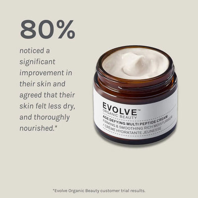 Buy Evolve Organic Beauty Age Defying Multi Peptide Cream 60ml at One Fine Secret Australia.