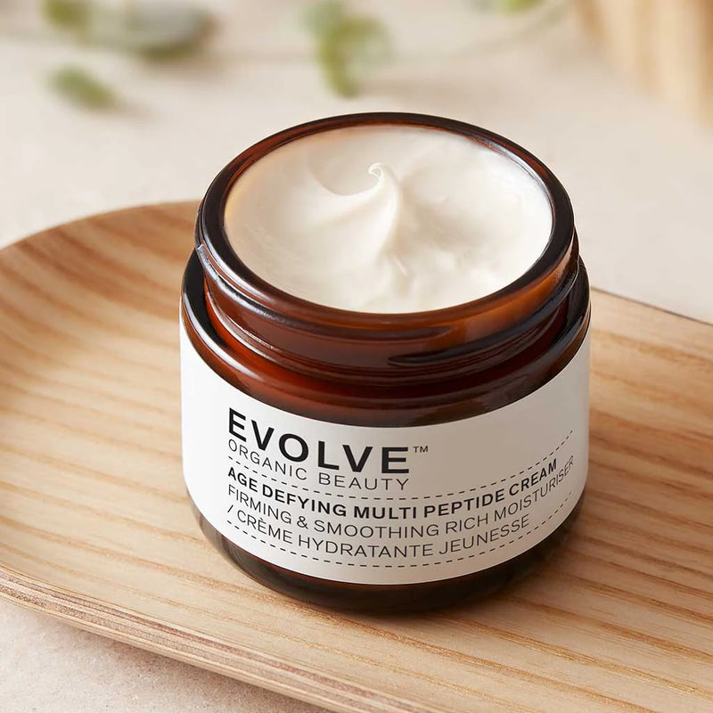 Buy Evolve Organic Beauty Age Defying Multi Peptide Cream 60ml at One Fine Secret Australia.