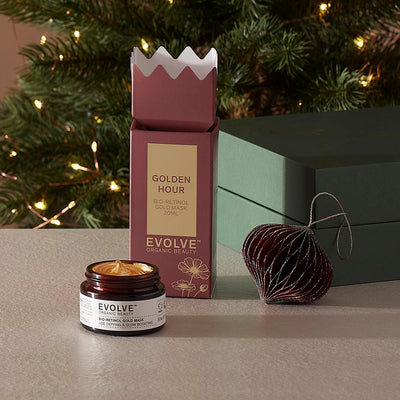 Buy Evolve Organic Beauty Golden Hour Cracker | Bio-Retinol Gold Mask 30ml at One Fine Secret.