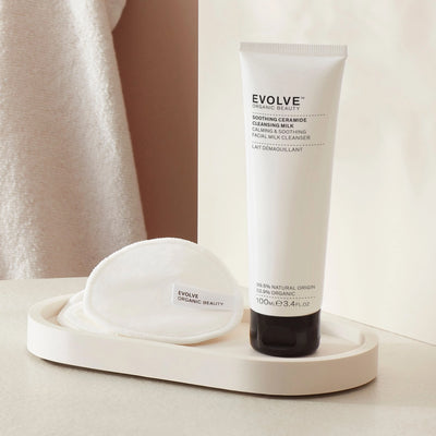 Buy Evolve Organic Beauty Soothing Ceramide Cleansing Milk 100ml at One Fine Secret Australia.