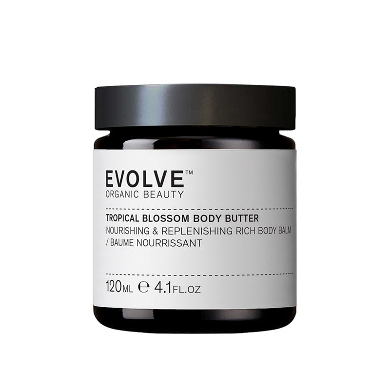 Buy Evolve Organic Beauty Tropical Blossom Body Butter 120ml at One Fine Secret Clean Beauty.