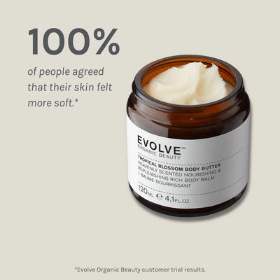 Buy Evolve Organic Beauty Tropical Blossom Body Butter 120ml at One Fine Secret Clean Beauty.