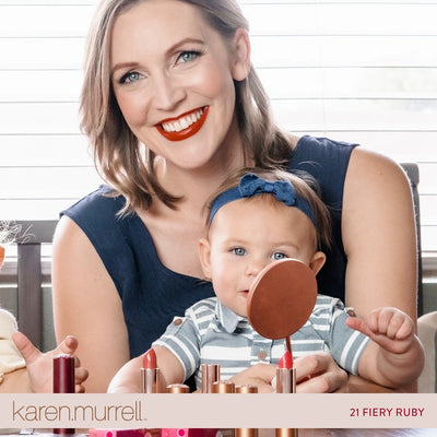 Buy Karen Murrell Natural Lipstick - Fiery Ruby at One Fine Secret. Natural & Organic Makeup Clean Beauty Store in Melbourne, Australia.