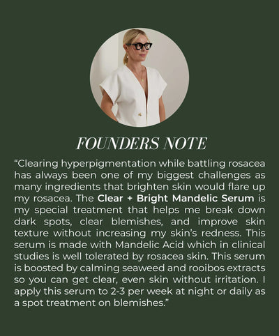Buy Fitglow Beauty Clear + Bright Mandelic Serum Drops 30ml at One Fine Secret Clean Beauty.