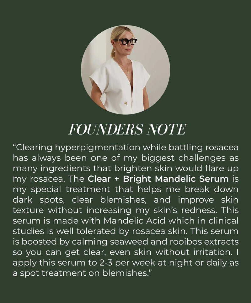 Buy Fitglow Beauty Clear + Bright Mandelic Serum Drops 30ml at One Fine Secret Clean Beauty.