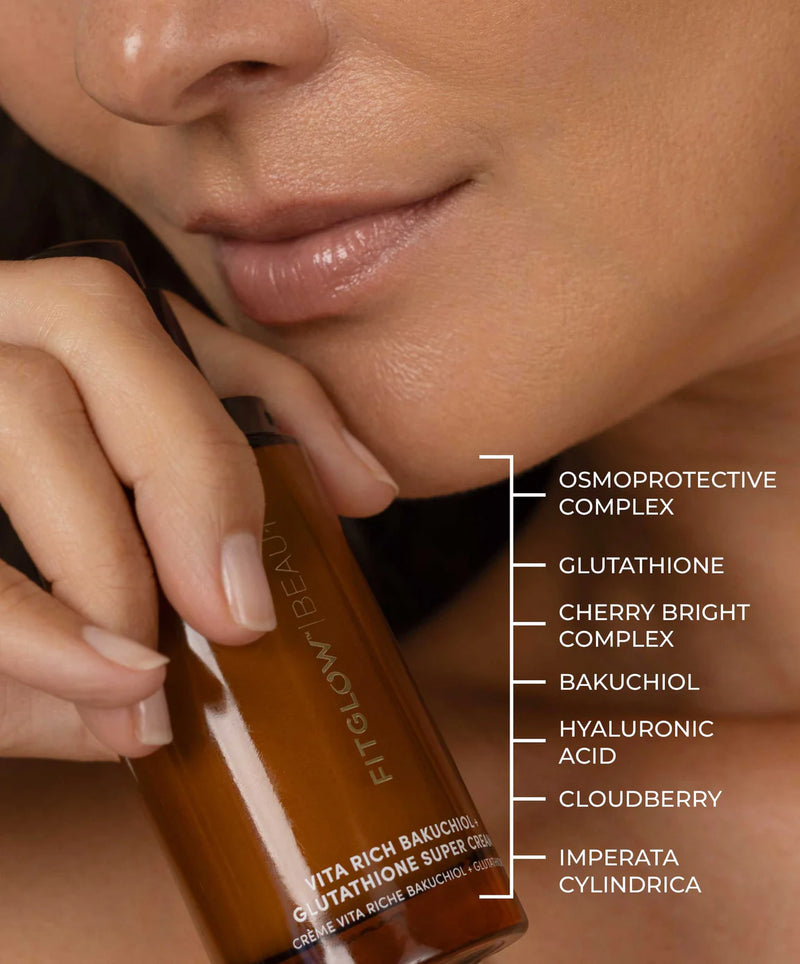 Buy Fitglow Beauty Vita Rich Bakuchiol + Glutathione Super Cream 50ml at One Fine Secret.
