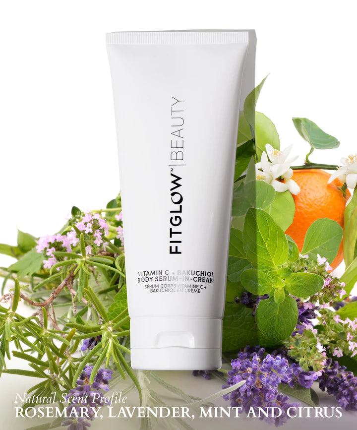Buy Fitglow Beauty Vitamin C + Bakuchiol Body Serum-In-Cream 250ml at One Fine Secret. Official Stockist. Natural & Organic Skincare Clean Beauty Store in Melbourne, Australia.