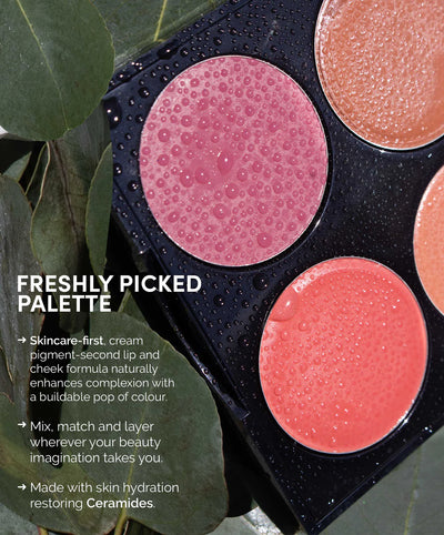 Buy Fitglow Beauty Multi-use Ceramide Cream Lip + Cheek Palette in Freshly Picked at One Fine Secret. Official Stockist in Melbourne, Australia.
