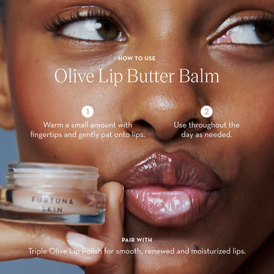 Buy Furtuna Skin Olive Lip Butter Balm 8ml at One Fine Secret Clean Beauty Australia.