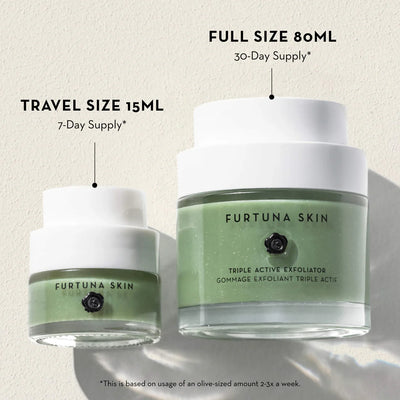 Buy Furtuna Skin Triple Active Exfoliator 80ml or 15ml at One Fine Secret Clean Beauty.